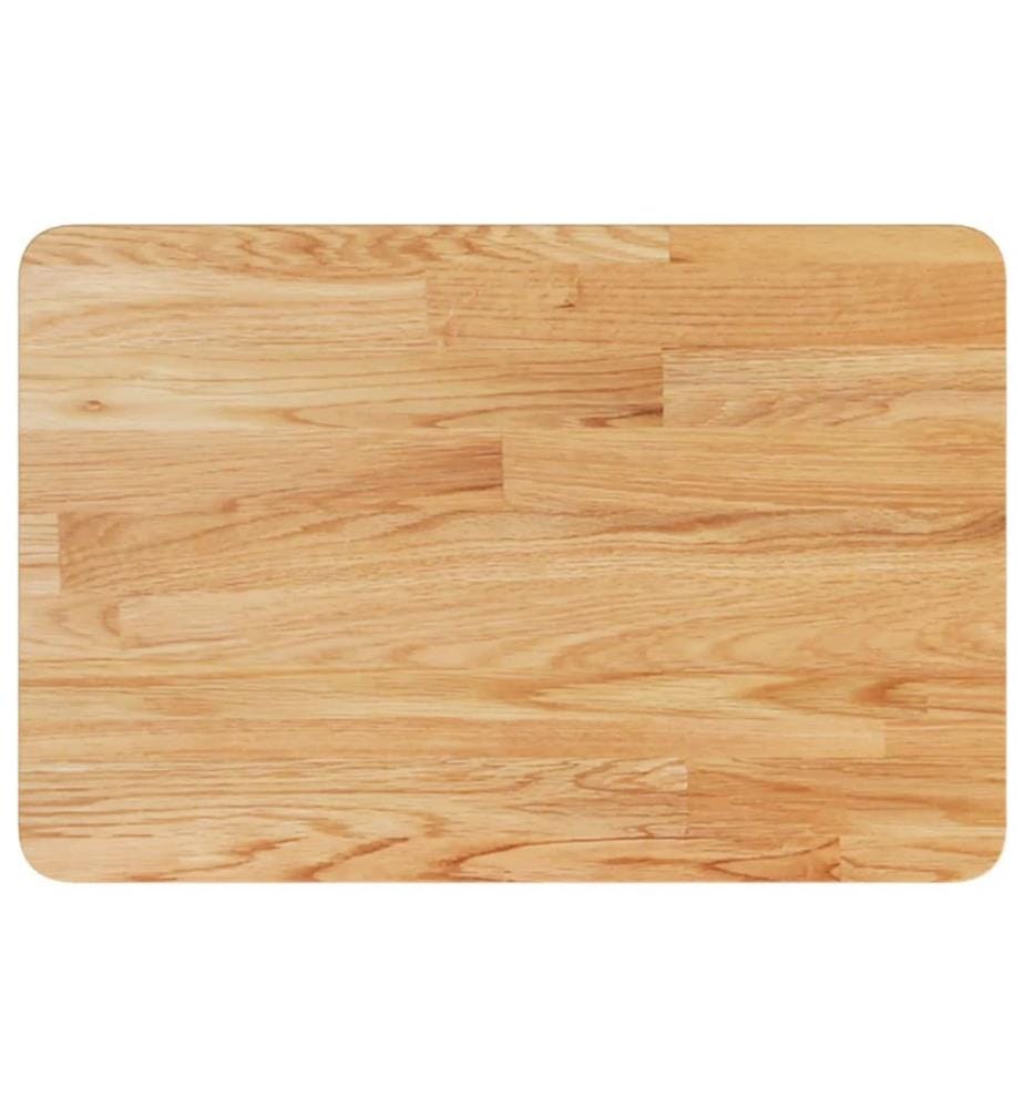 Waschtischplatte Hellbraun 60x40x1,5 cm Massivholz Behandelt
