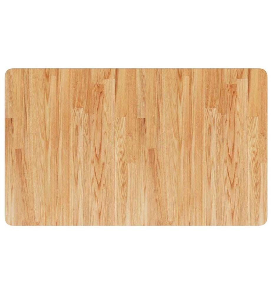 Waschtischplatte Hellbraun 100x60x2,5 cm Massivholz Behandelt
