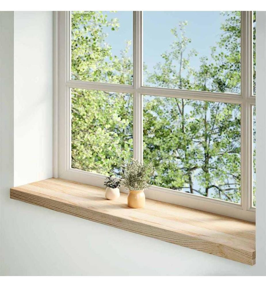 Fensterbänke 2 Stk. Unbehandelt 120x25x2 cm Massivholz Eiche