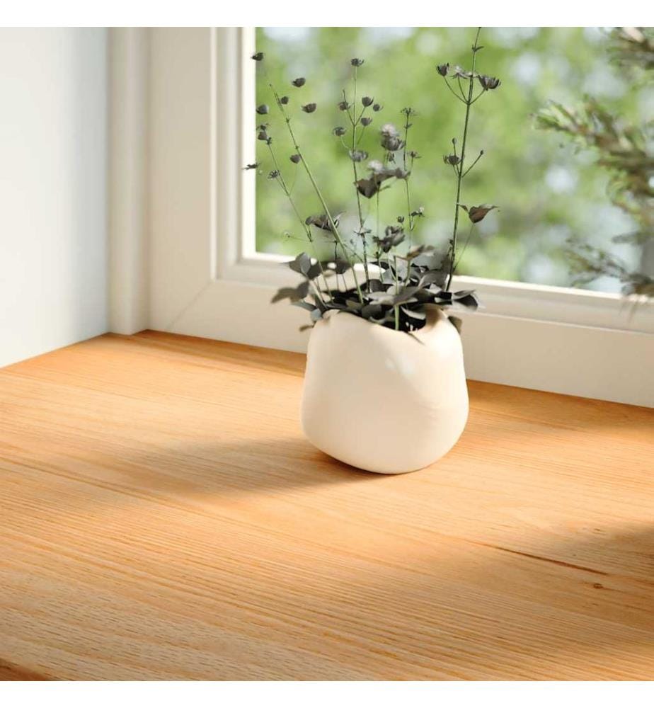 Fensterbänke 2 Stk. Hellbraun 70x20x2 cm Massivholz Eiche