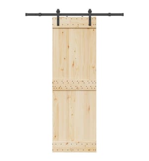 Schiebetürbeschlag-Set 152,5 cm Stahl Schwarz