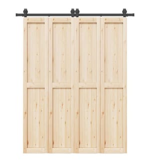 Kit de quincaillerie de porte coulissante 183 cm Acier Noir