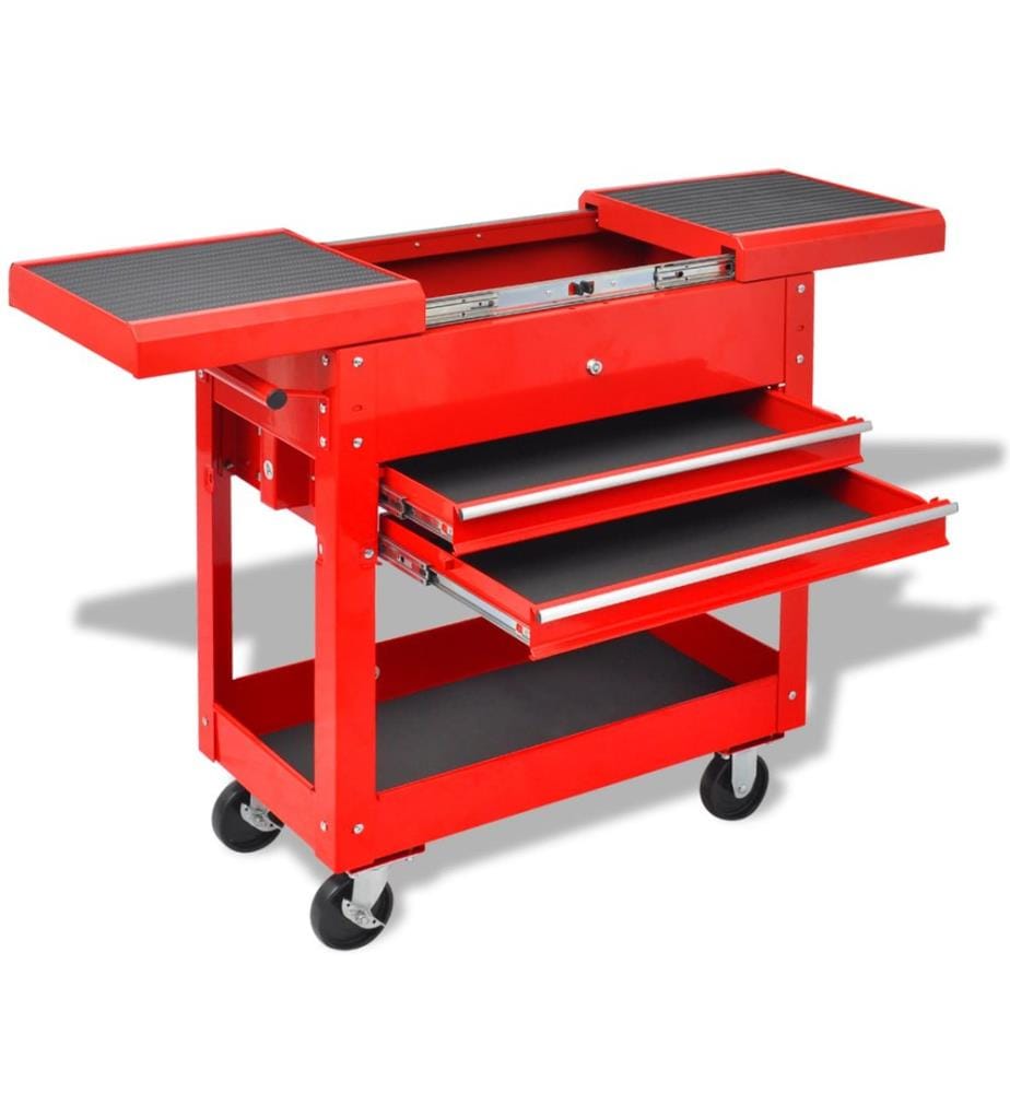 Werkzeugwagen Rot 70,5 x 37 x 71 cm Stahl