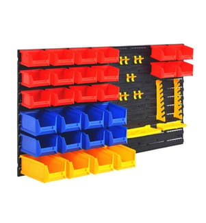 Garage wall tool organizer