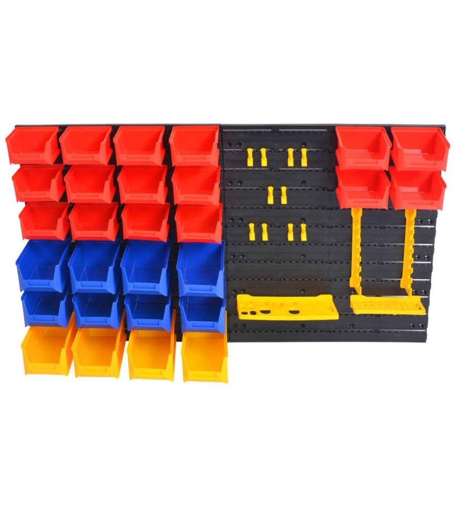 Garage wall tool organizer