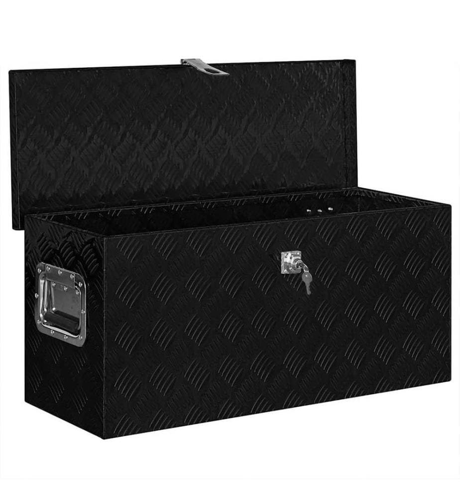 Aluminiumkiste 70×24×42 cm Trapezförmig Silbern