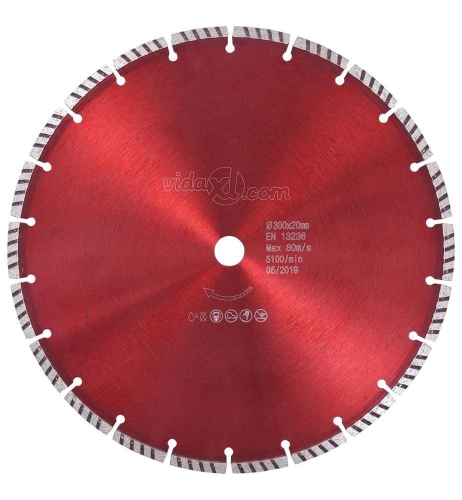 Diamond Cutting Disc with Turbo Steel 300 mm