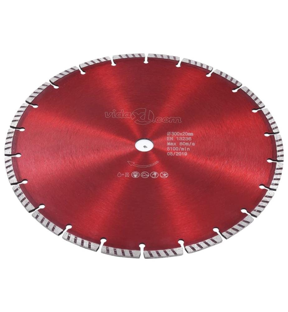 Diamond Cutting Disc with Turbo Steel 300 mm