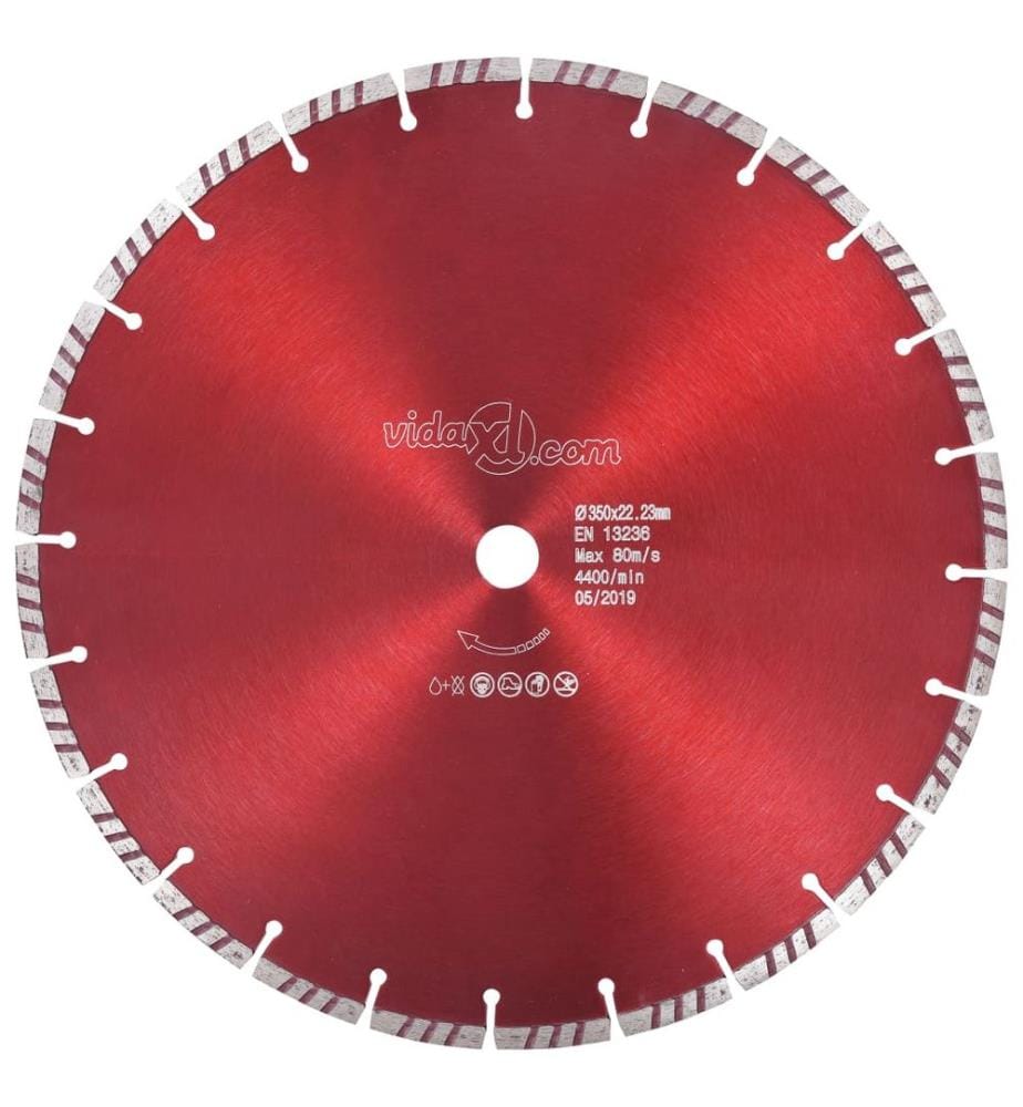 Disque de coupe diamanté avec turbo Acier 350 mm