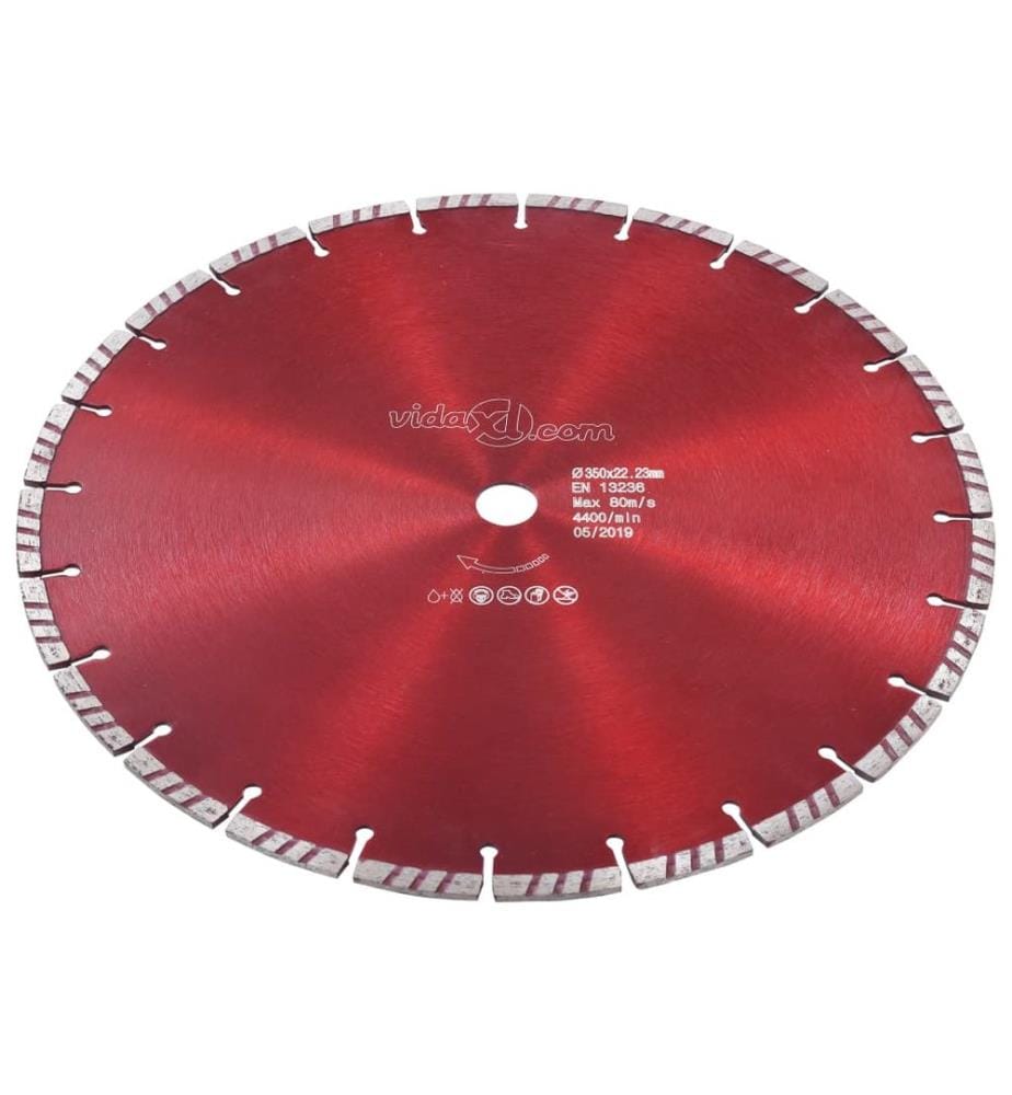 Disque de coupe diamanté avec turbo Acier 350 mm