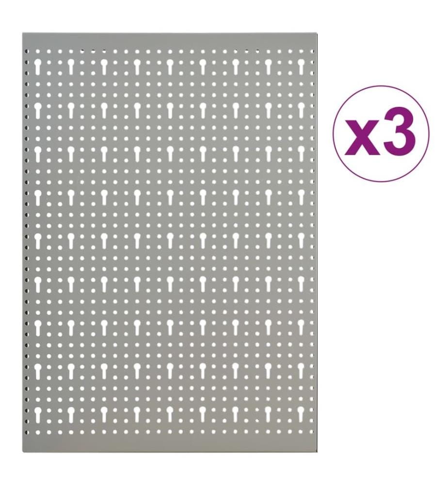 Wall Pegboards 3 pcs 40x58 cm Steel