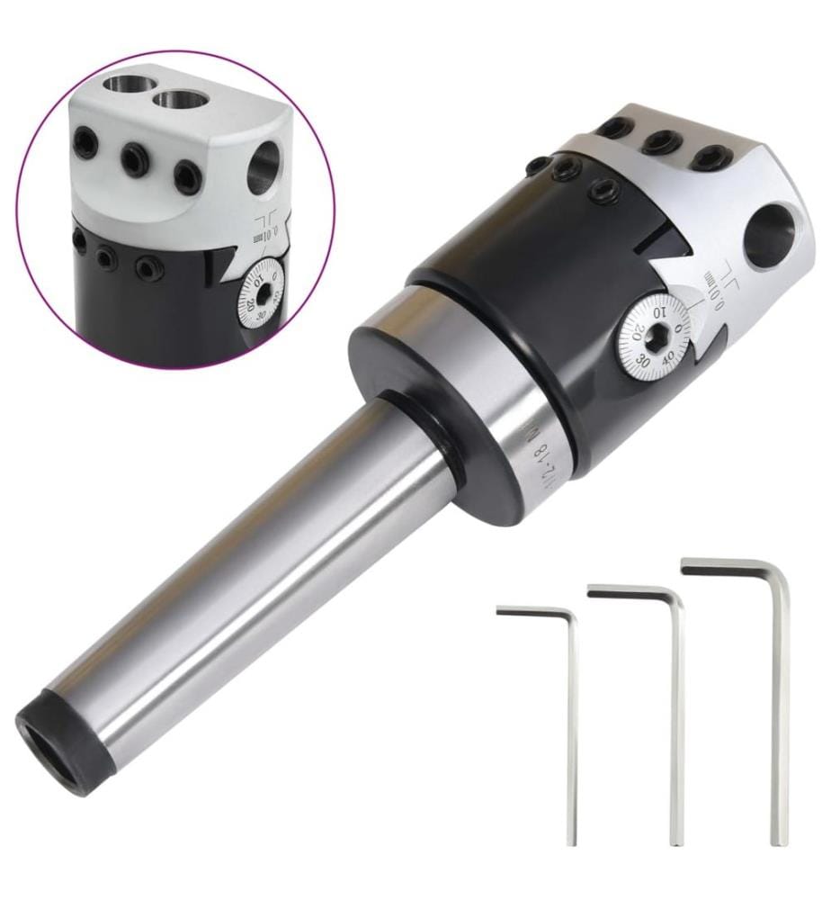 Boring head 50 mm and drilling rod MT3 for lathe milling