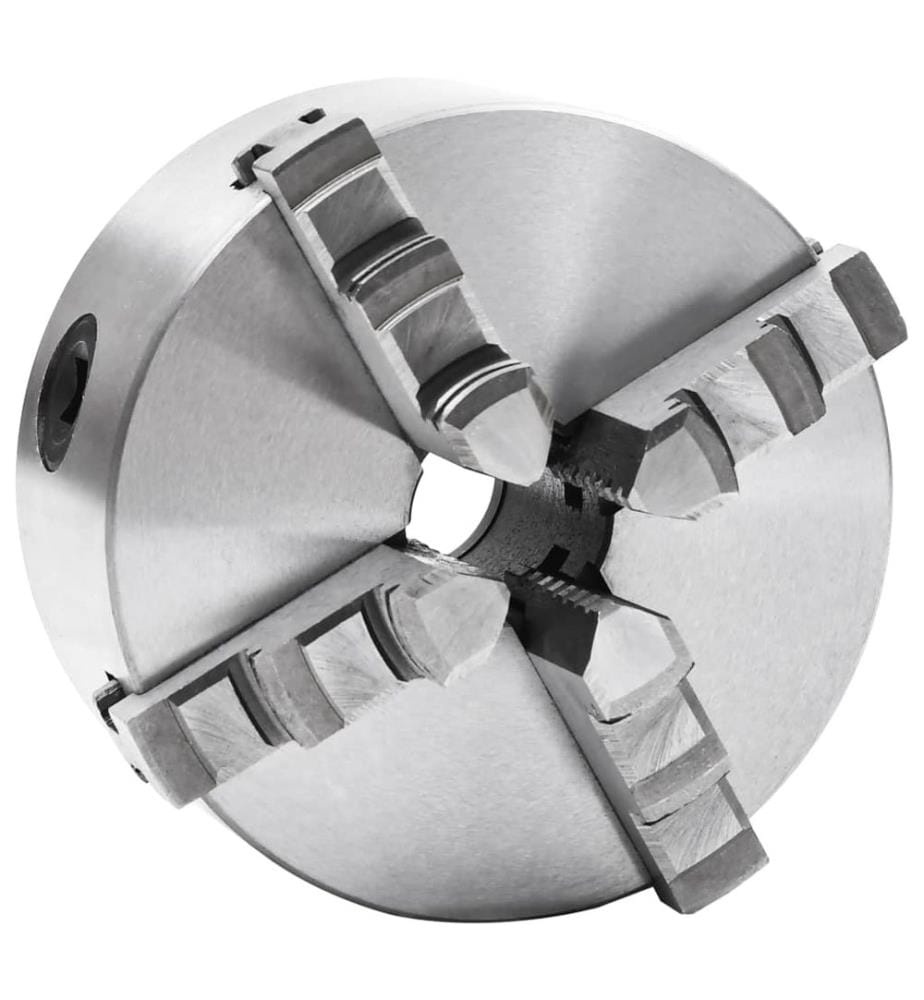 Mandrino per tornio auto-centrante a 4 griffe 125 mm Acciaio
