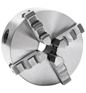 Self-centering lathe chuck with 4 jaws 125 mm Steel