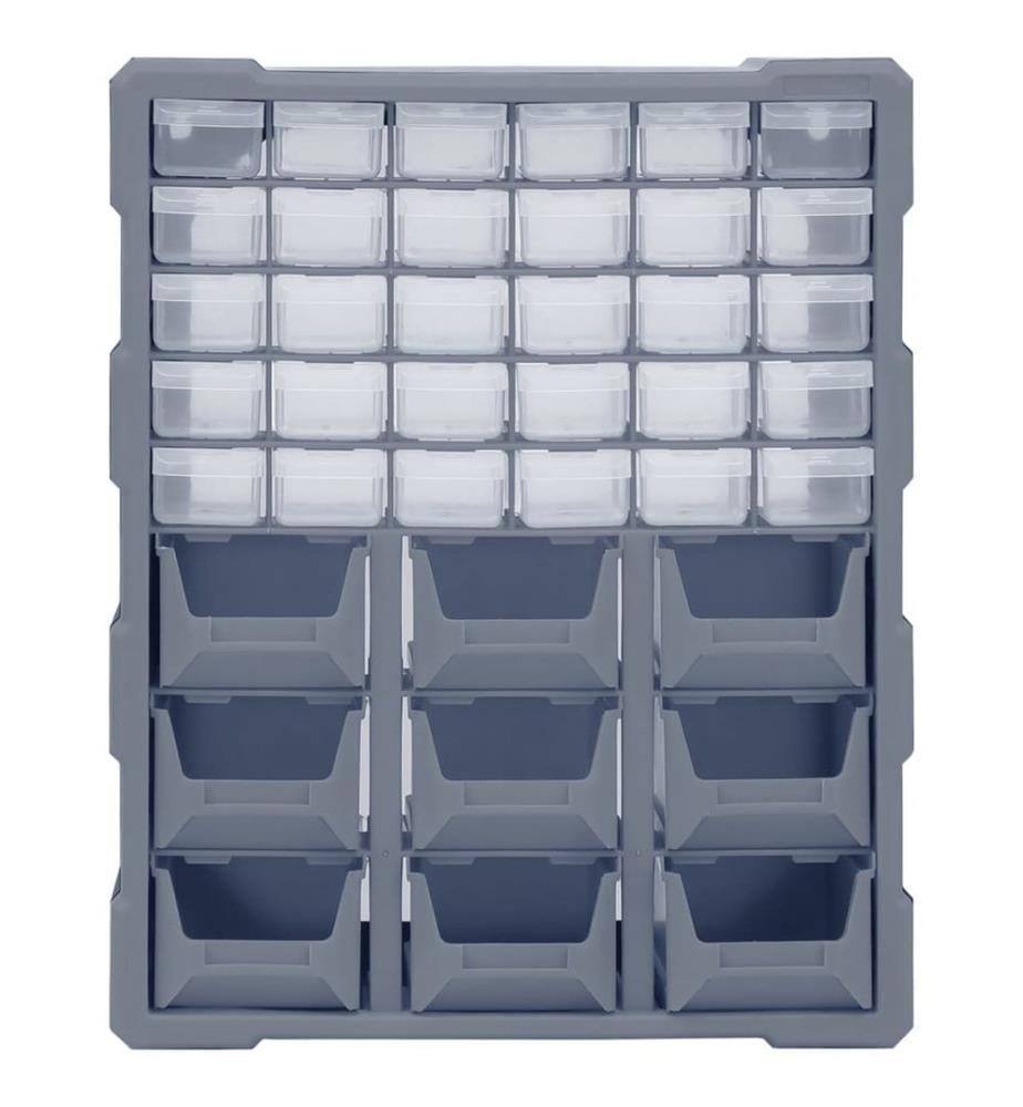Multi-drawer organizer with 39 drawers 38x16x47 cm