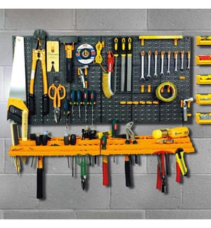 Tool panel 500x1000 mm 50 hooks PP