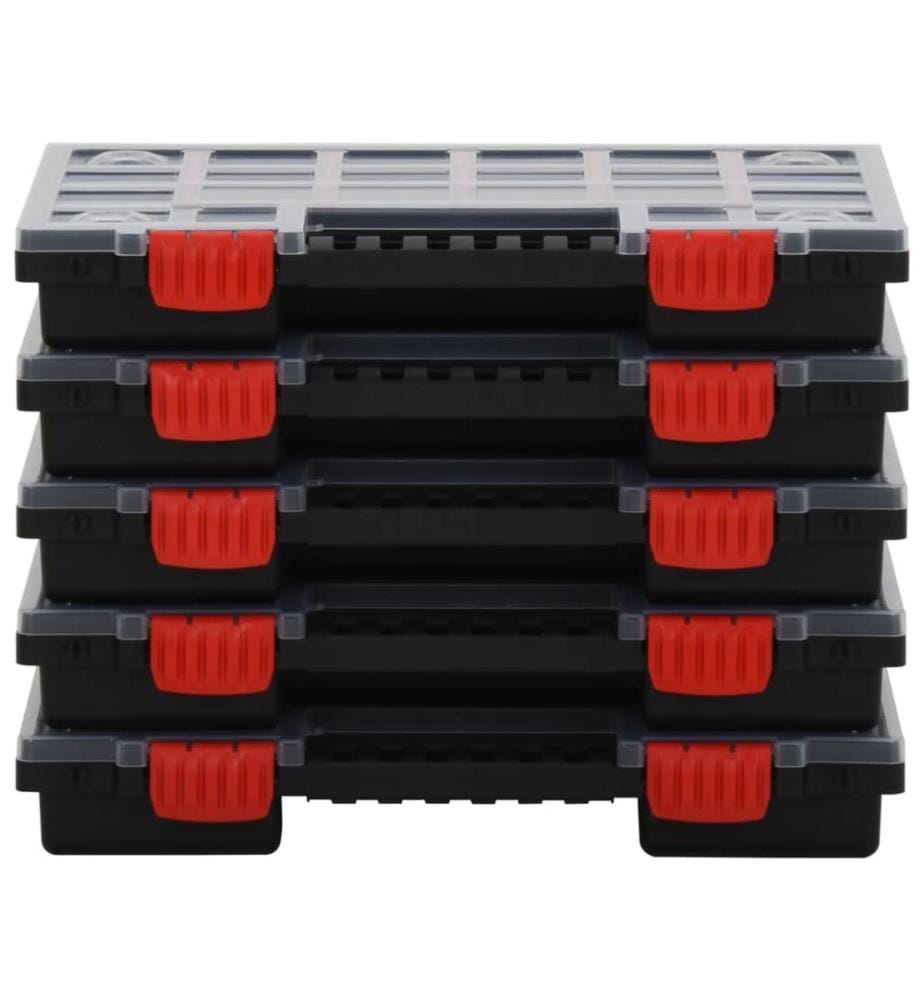 Assortment boxes 5 pcs 34,5x25x5 cm Polypropylene