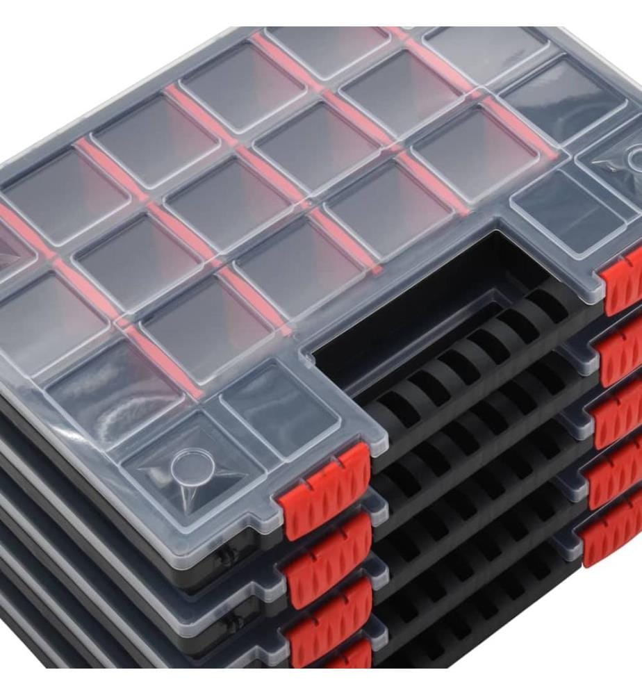Assortment boxes 5 pcs 34,5x25x5 cm Polypropylene