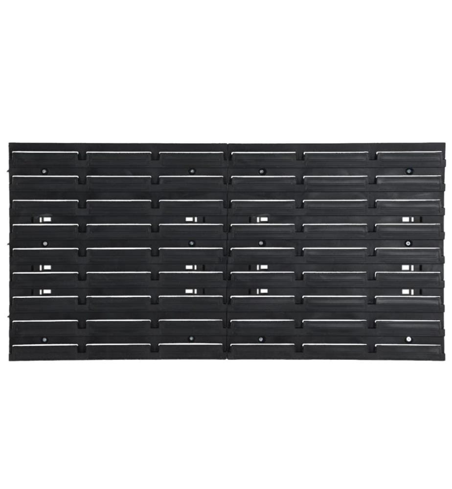 Set of workshop shelves 26 pcs Red and black 77x39 cm PP