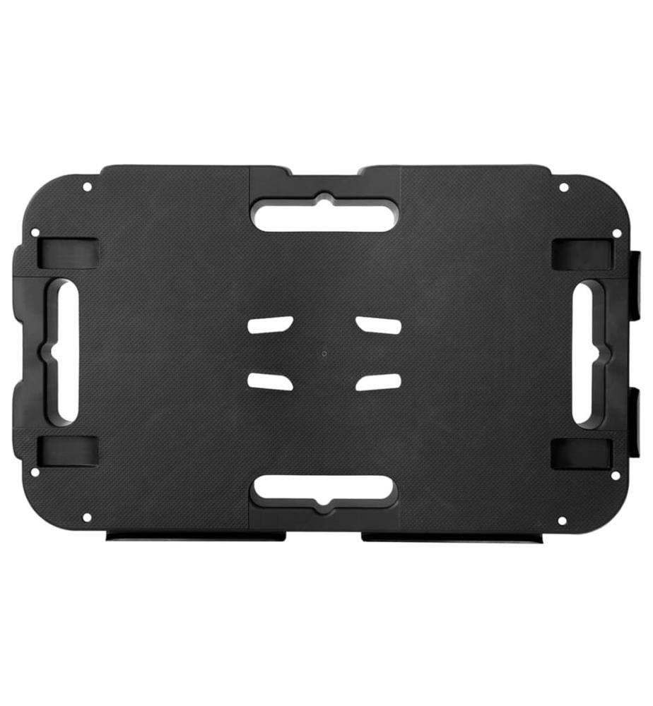 Transport cart black polypropylene 300 kg