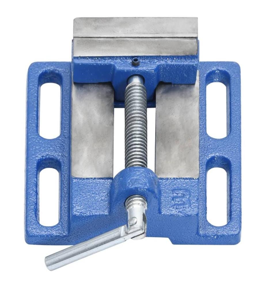 Drill Press Vice Blue 76 mm Cast Iron