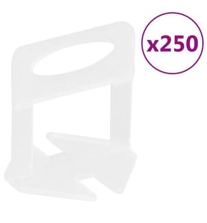 Tile leveling clips 250 pcs 1 mm
