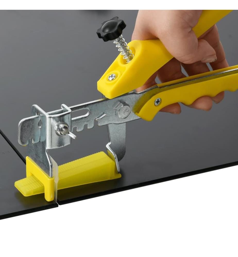 Tiling leveling system 250 wedges 500 clips 1 mm