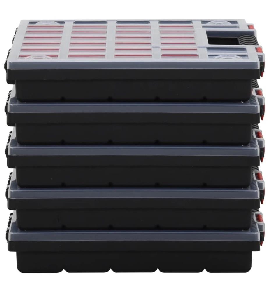 Boîtes d'assortiment 10 pcs 40x30x5 cm Polypropylène