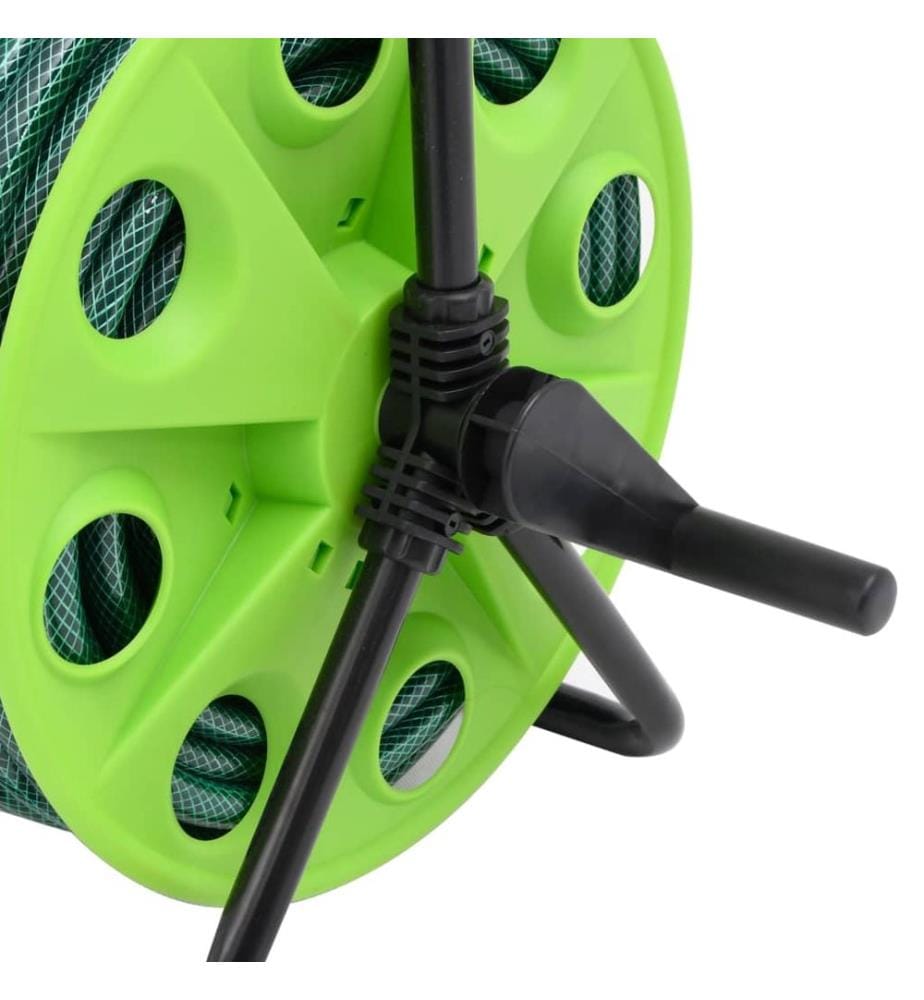 Schlauchtrommel Freistehend Grün mit 50 m Schlauch PVC