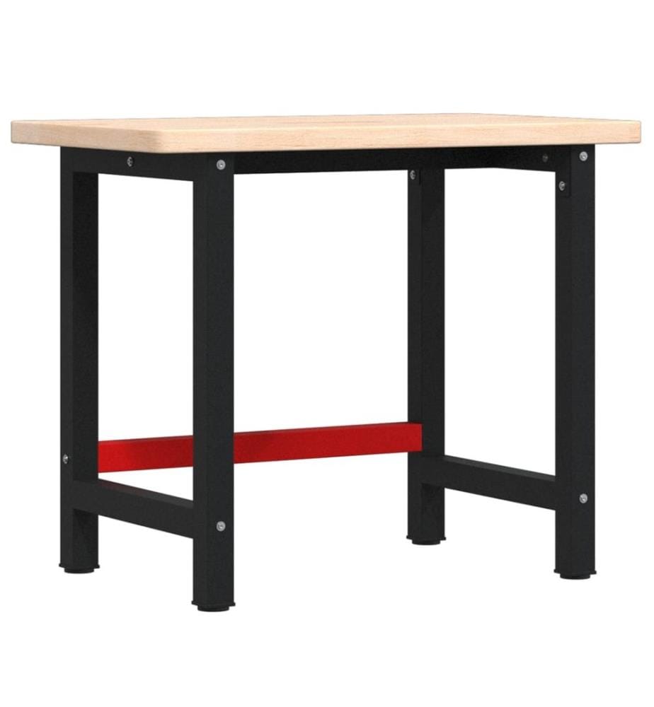 Werkbank 100x60x83 cm Massivholz Eiche Rechteckig