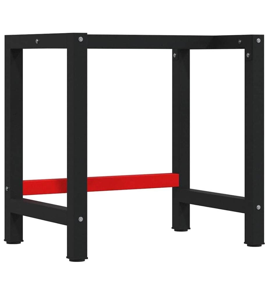 Werkbank Dunkelbraun 100x60x81,5 cm Massivholz Eiche Rechteckig
