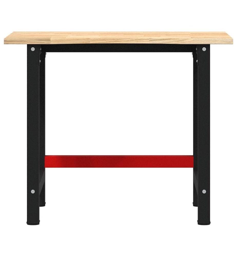 Werkbank 100x60x81,5 cm Massivholz Eiche