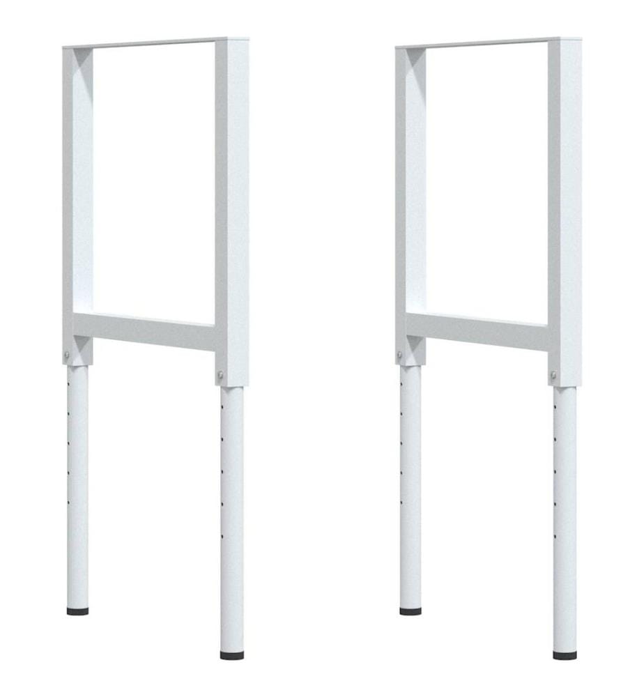 Werkbank Dunkelbraun 80x60x(71,5-98) cm Massivholz Eiche