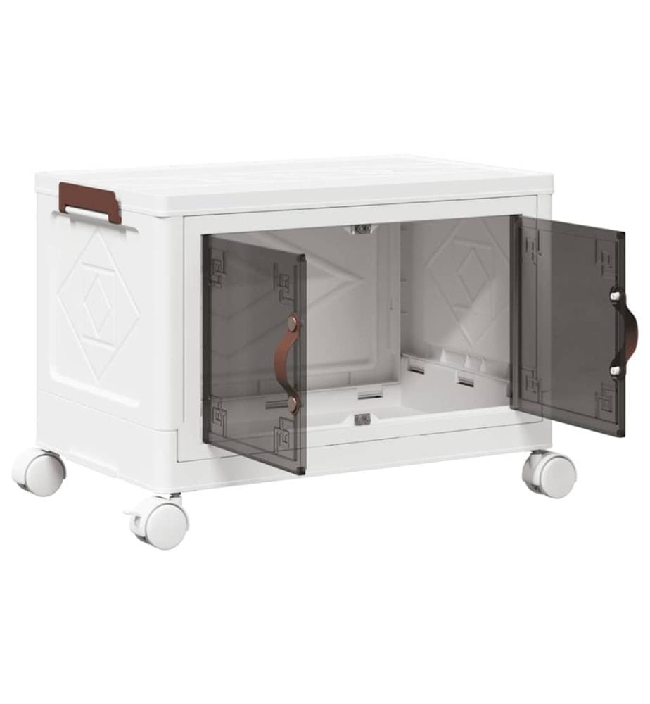 Aufbewahrungsbox mit Rädern Stapelbar 28 L 48,5x29,5x33 cm