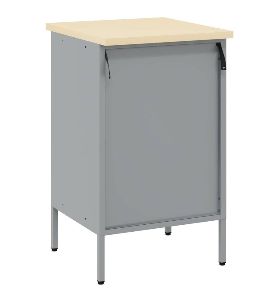 Werkbank mit Schubladen Schwarz und Grau 50 x 55 x 85 cm