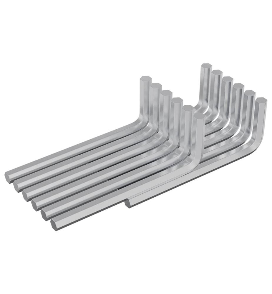 Hexagonal Key 1800 pcs Silver 32 x 86 mm Steel