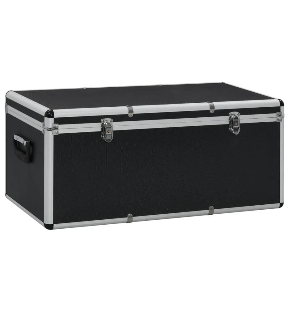 Aufbewahrungskoffer 3 Stk. Schwarz Aluminium