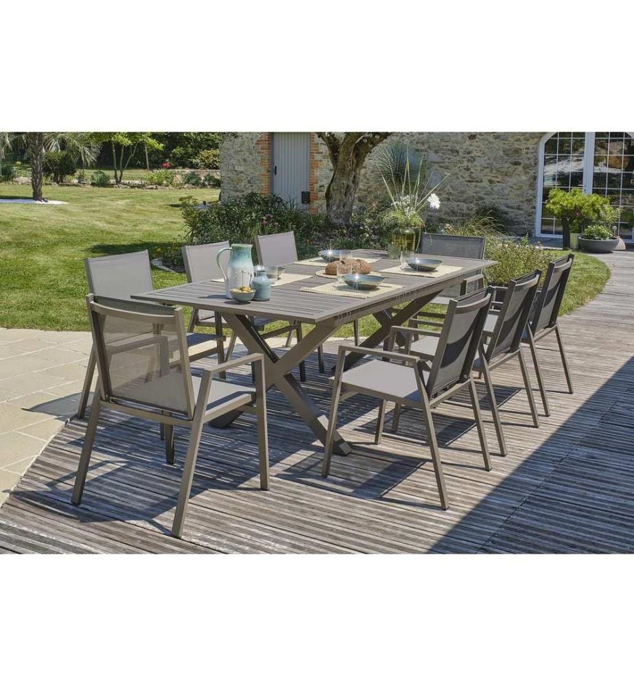 Florida 8-Sitzer Essensset - Quarz