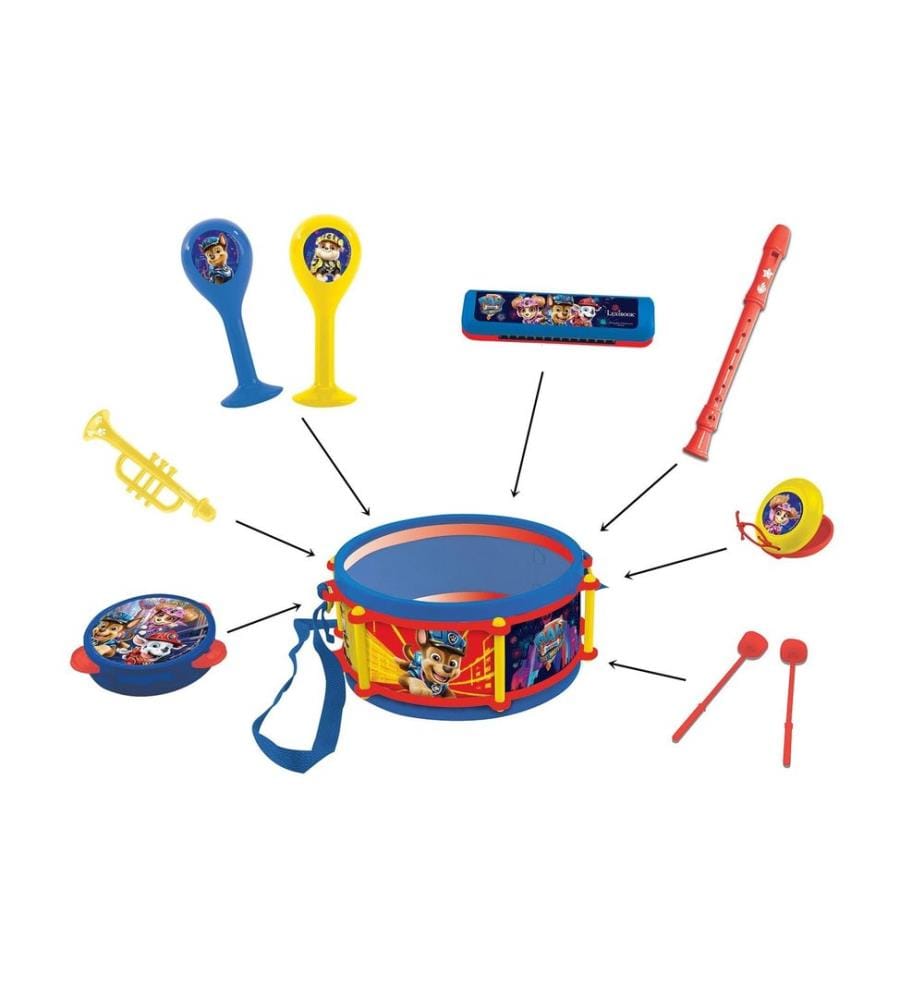 Lexibook - Instrument de musique La pat patrouille Set de musique de 7 pièces