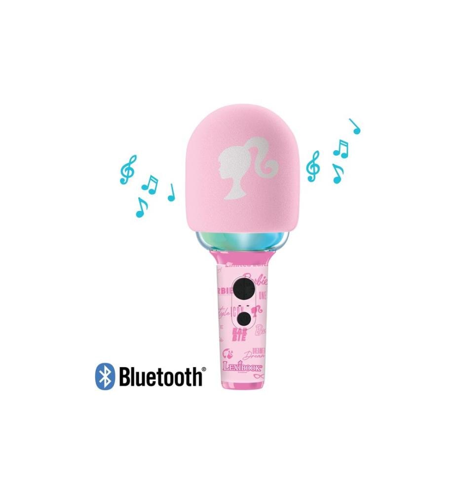 Lexibook - Karaoke Bluetooth-/Wireless-Mikrofon Barbie