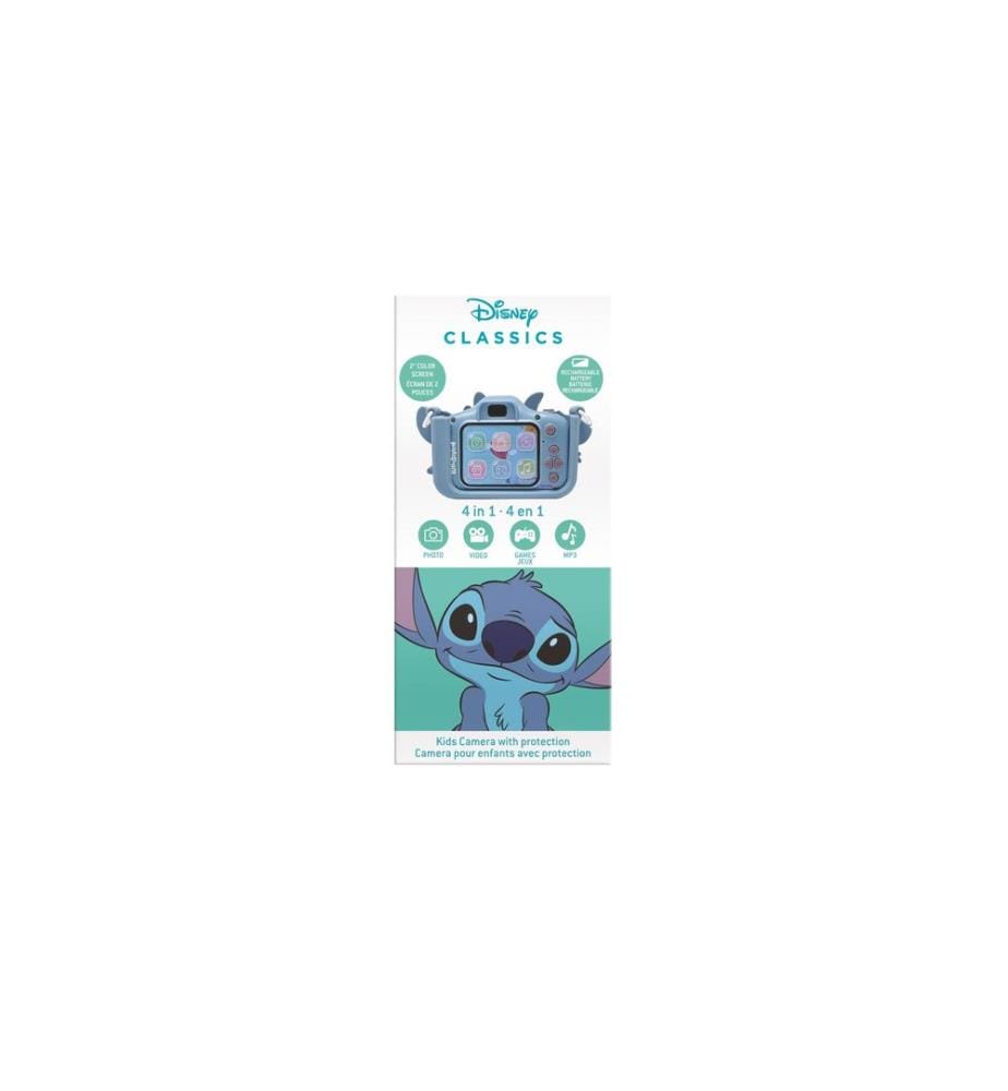 Lexibook - Appareil photo pour enfants avec protection Stitch Bleu/Rose