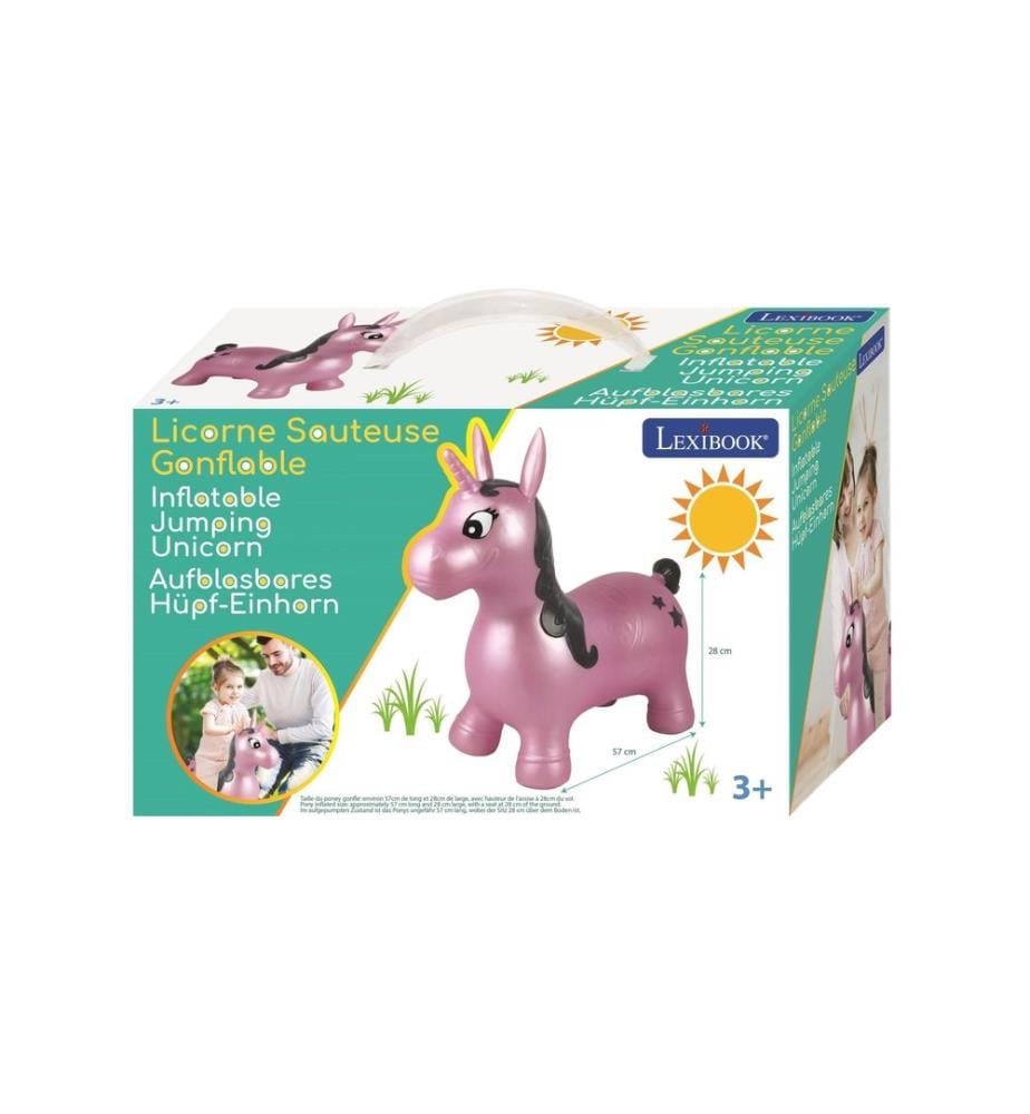 Lexibook - Animal sauteur licorne 50 cm