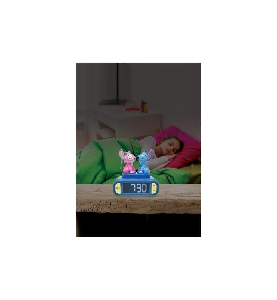 Lexibook - Nachtlicht-Wecker Stitch & Angel