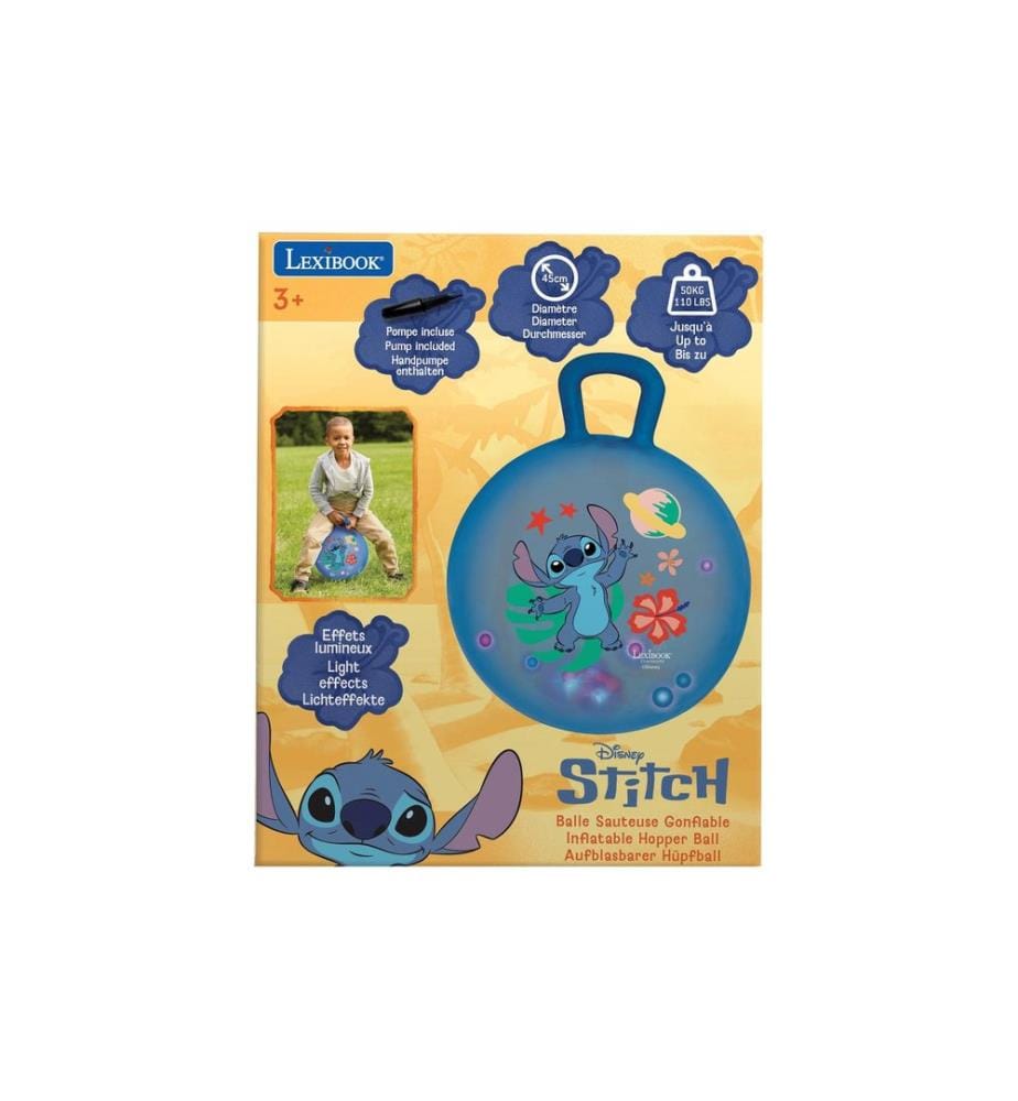 Lexibook - Hüpfball Stitch Electronic Blau 45 cm