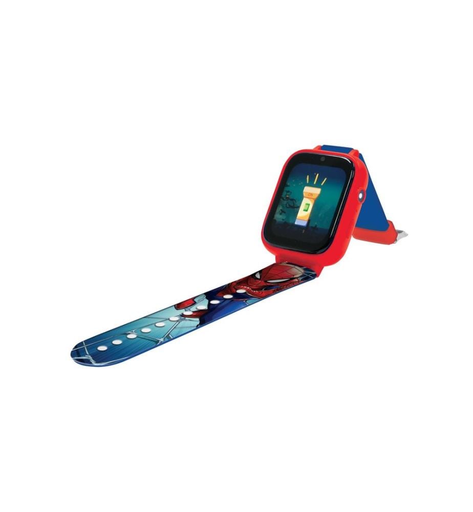 Lexibook - Montre à écran couleur SpiderMan avec caméra Rouge/Turquoise