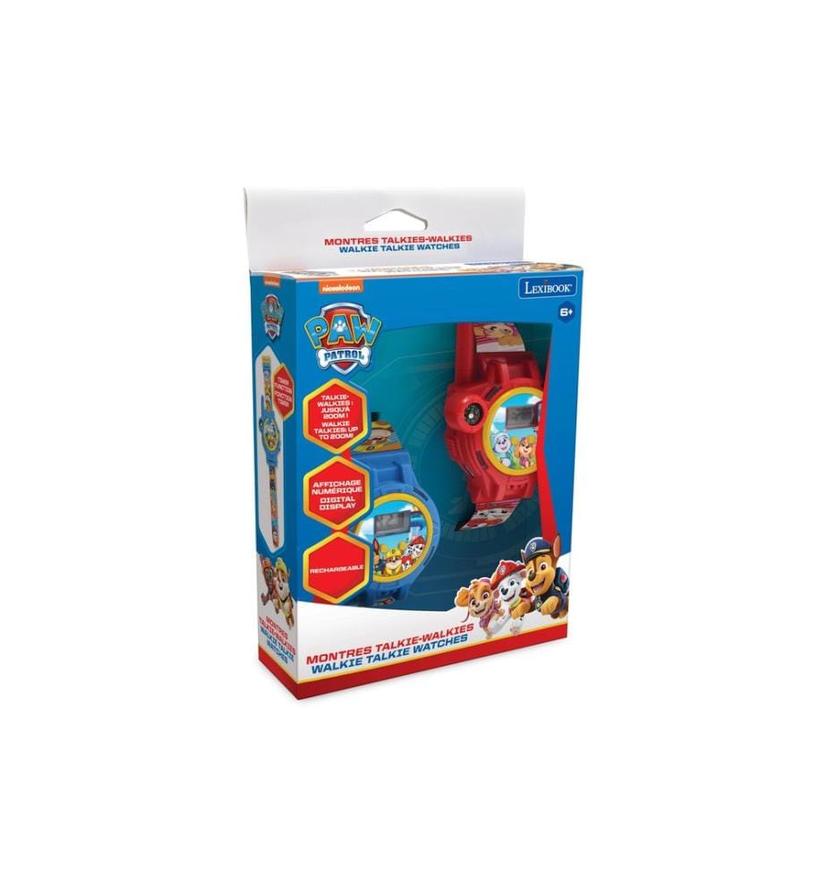 Lexibook - Paw Patrol Digitaluhr mit Walkie-Talkie Blau/Rot