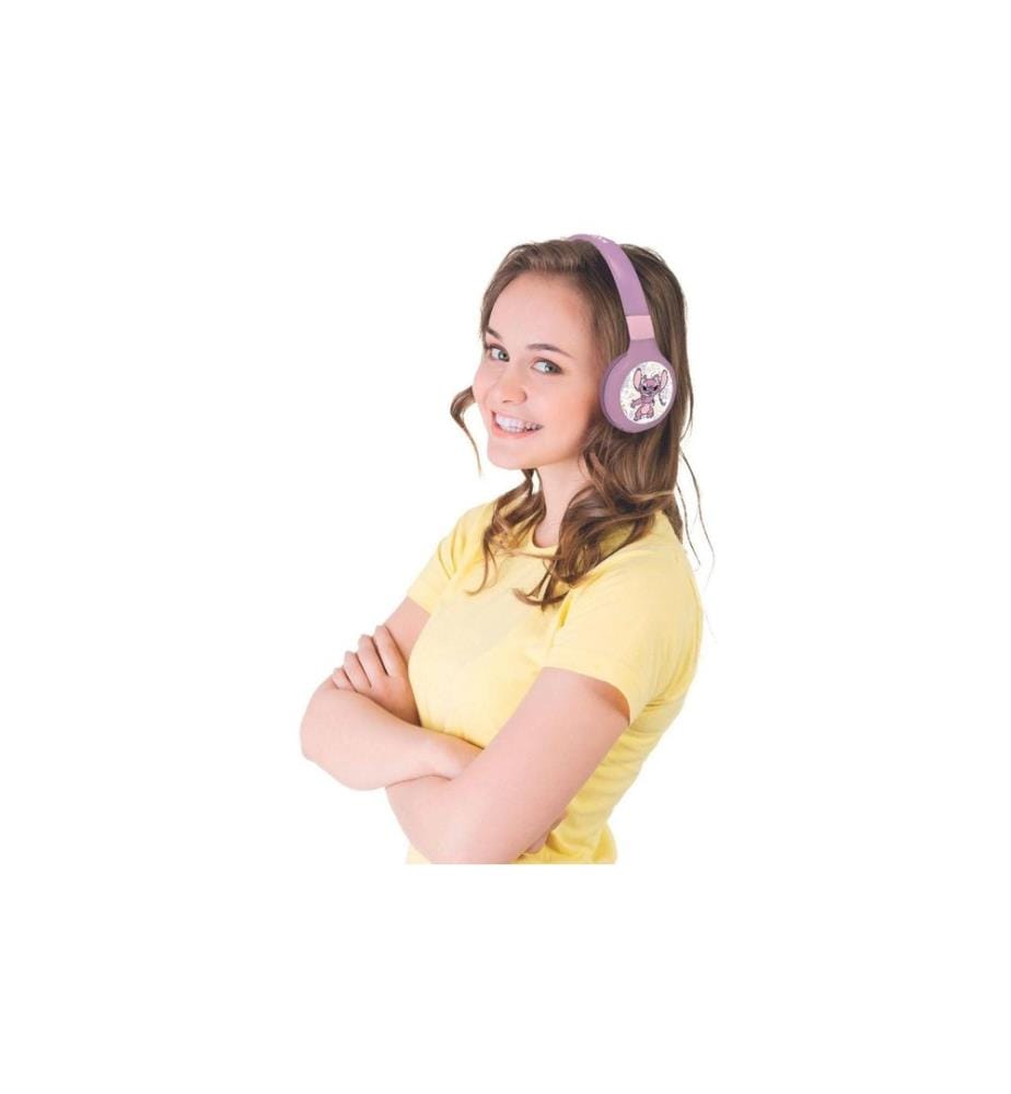 Lexibook - Écouteurs Bluetooth Disney Stitch Angel 2en1 Rose