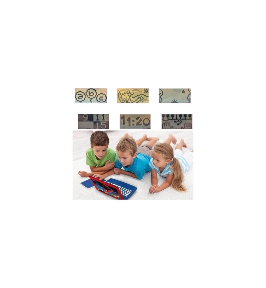 Lexibook - Lern-Laptop SpiderMan DE/ENG mit 124 Aktivitäten Blau/Rot
