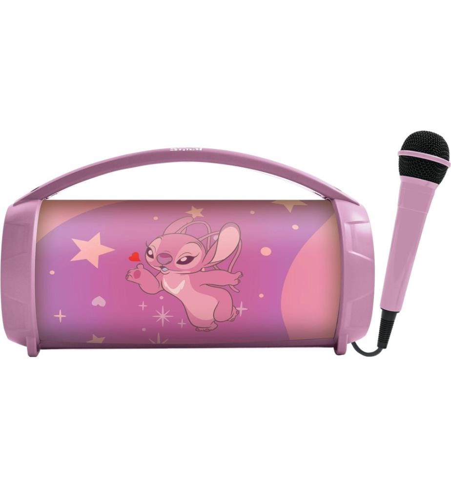 Lexibook - Enceinte karaoké Bluetooth Disney Stitch Angel