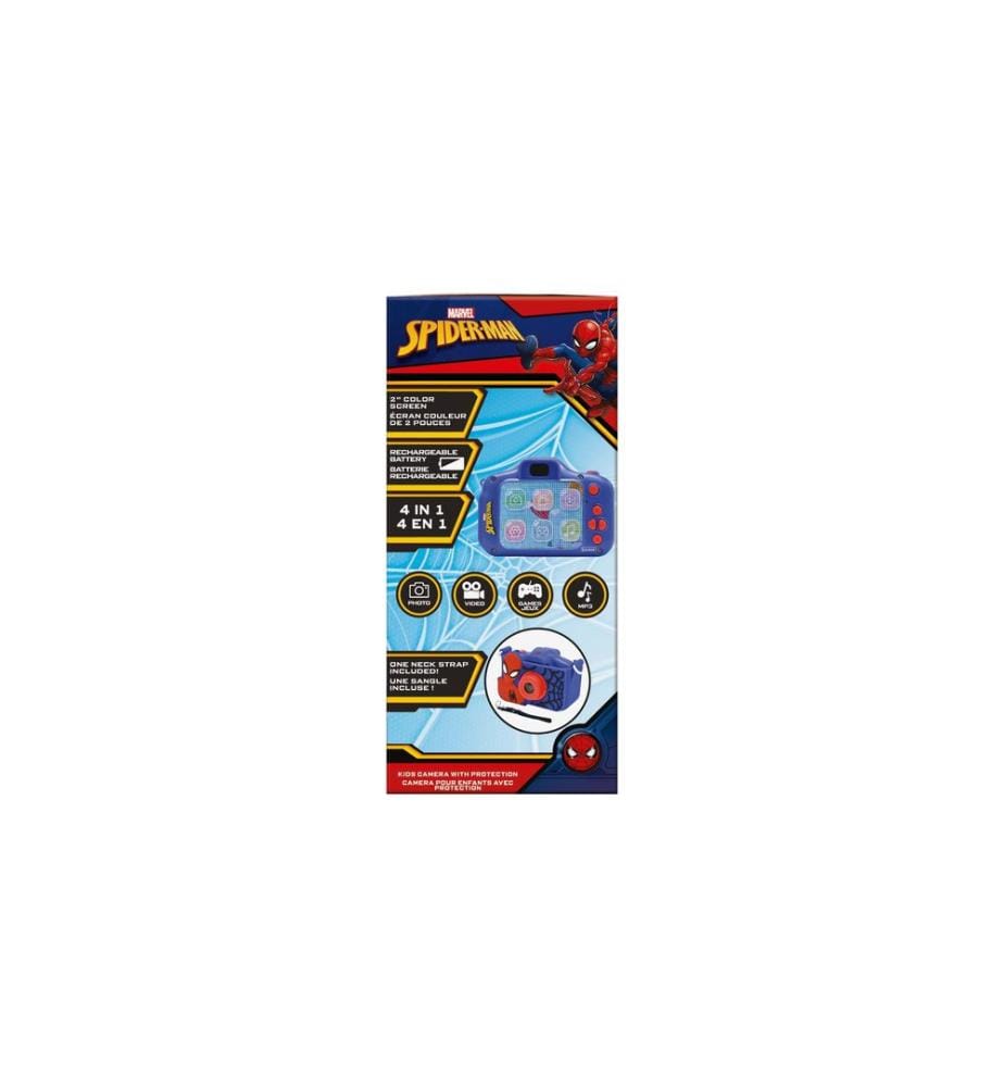 Lexibook - Appareil photo pour enfants avec protection Spider-Man Bleu/Rouge